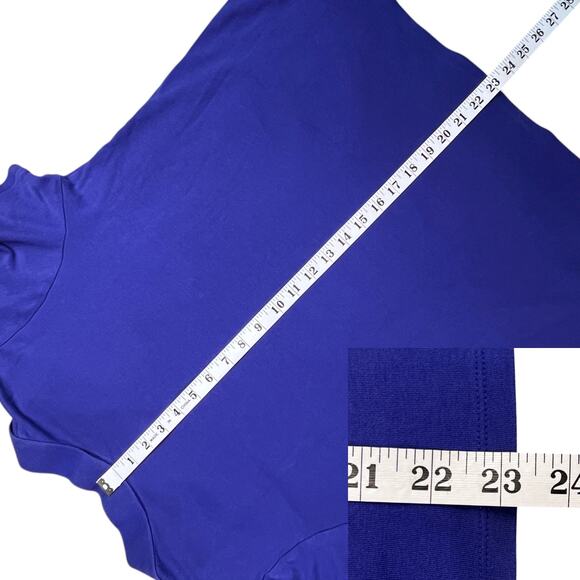 Lane Bryant Polo Style Top Plus Size 14 Blue 100% Cotton - Picture 13 of 14